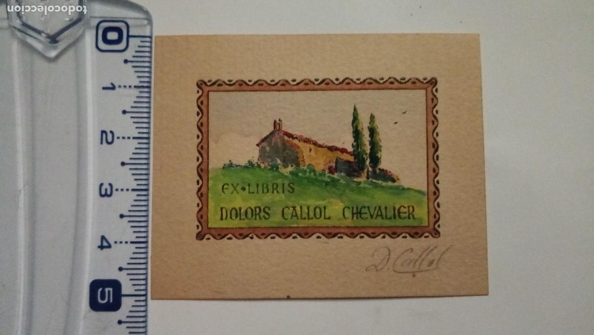 Art: Ex-libris Exlibris Dolors Callol Chevalier. Ermita Arbol