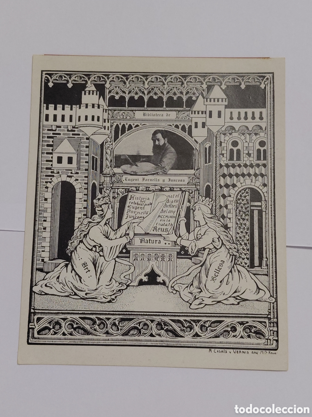 Arte: EX LIBRIS EUGENI FORNELLS Y JUNCOSA