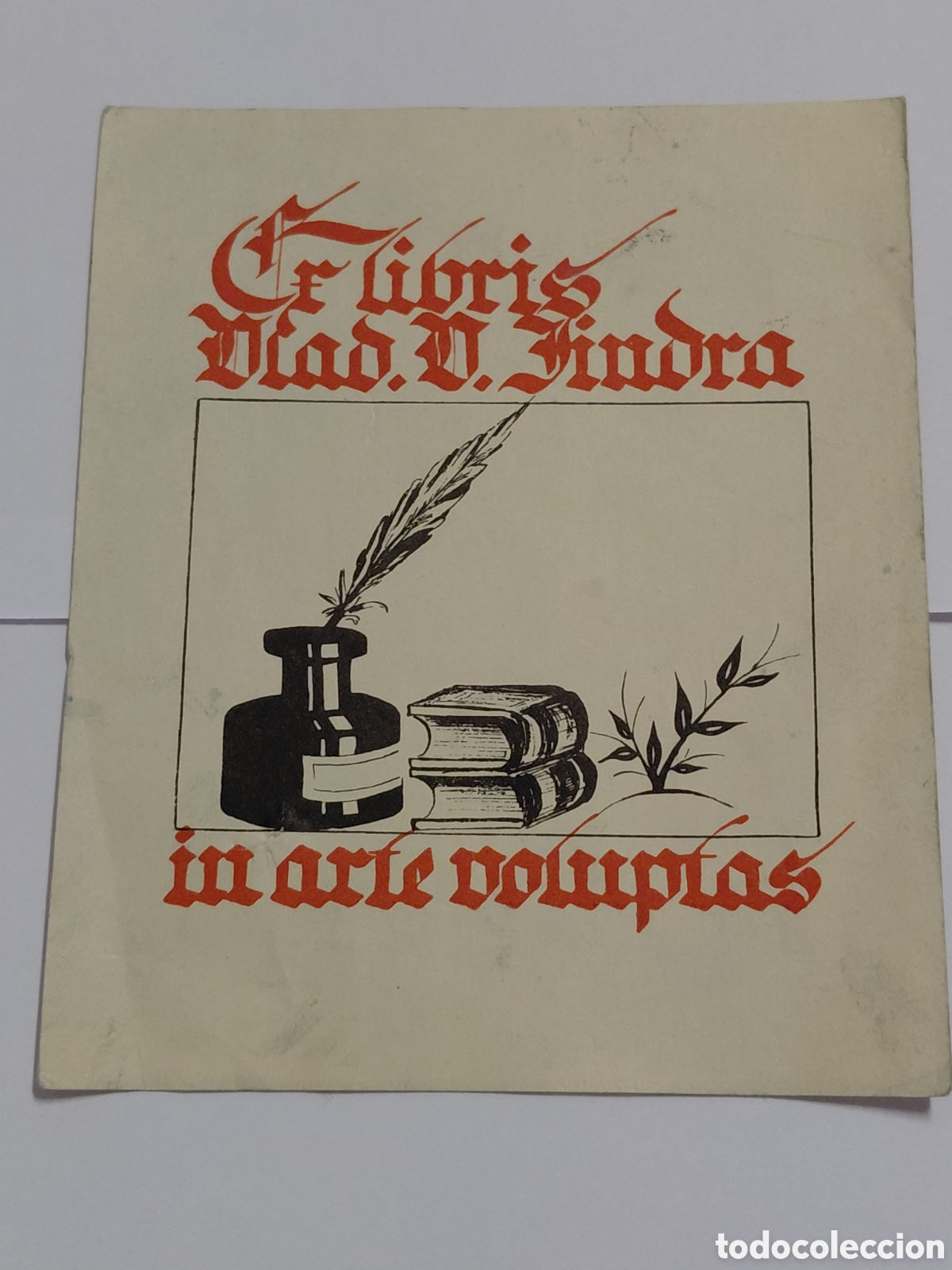 Arte: EX LIBRIS VLAD V HINDRA.IN ARTE VOLUPTAS