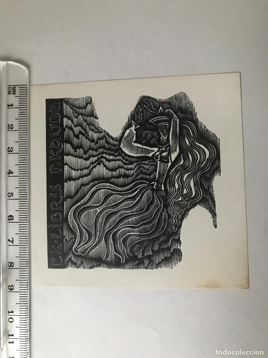 Arte: Ex-libris Exlibris para F. Kauba. Mujer