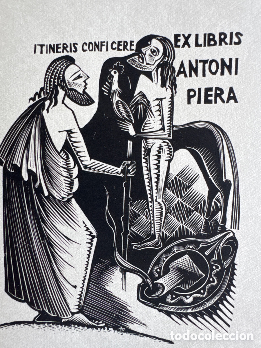 Kunst: Ex-Libris - ANTONI GELABERT, 1967-X2-Antoni Piera &ldquo; Itineris confi cere&rdquo;
