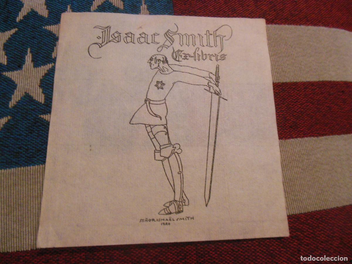 Arte: EXLIBRIS DE ISMAEL SMITH PARA ISAAC SMITH - EX LIBRIS 1920