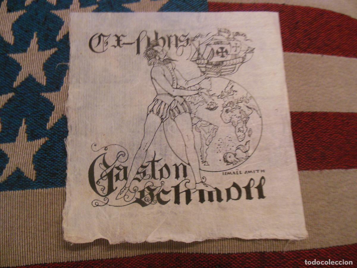 Arte: EXLIBRIS DE ISMAEL SMITH PARA GASTON SCHMOLL - EX LIBRIS BARCO BOLA DEL MUNDO