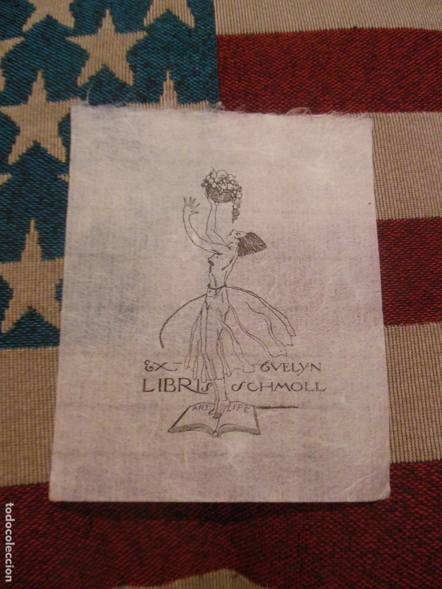 Kunst: EXLIBRIS DE ISMAEL SMITH PARA EVELYN SCHMOLL - EX LIBRIS DESNUDO