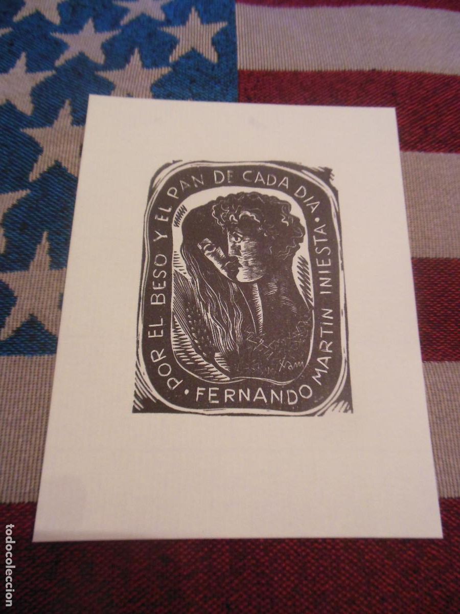 Arte: EX LIBRIS DE XAM PARA FERNANDO MARTIN INIESTA - EXLIBRIS TIRADA MODERNA 2006