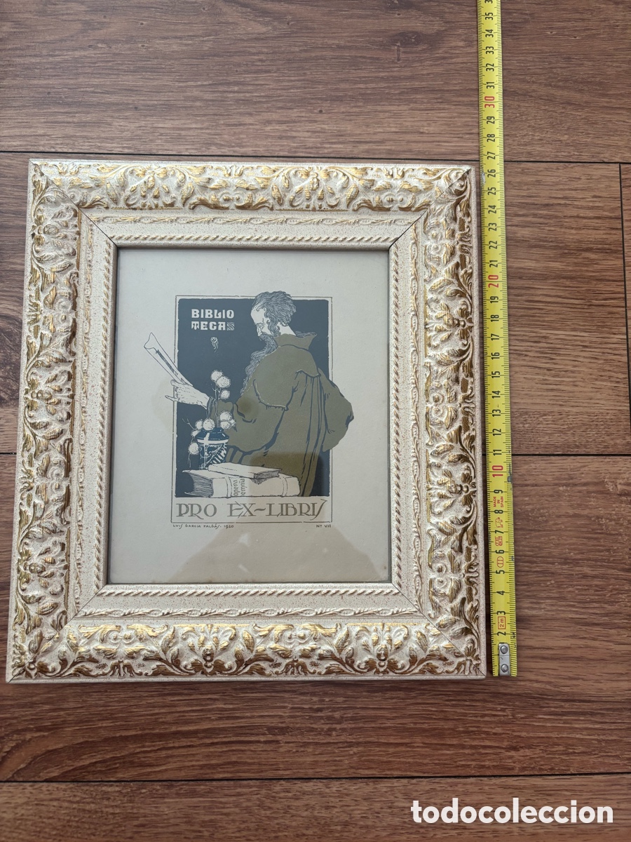 Arte: Grabado Ex-libris titulado &rdquo;Pro Ex-Libris&rdquo; - Foto 3