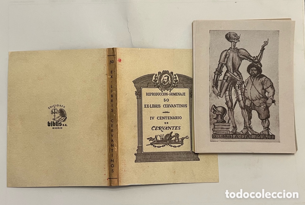 Arte: REPRODUCCI&Oacute;N HOMENAJE. 39 de 50 EXLIBRIS CERVANTINOS. IV CENTENARIO DE CERVANTES