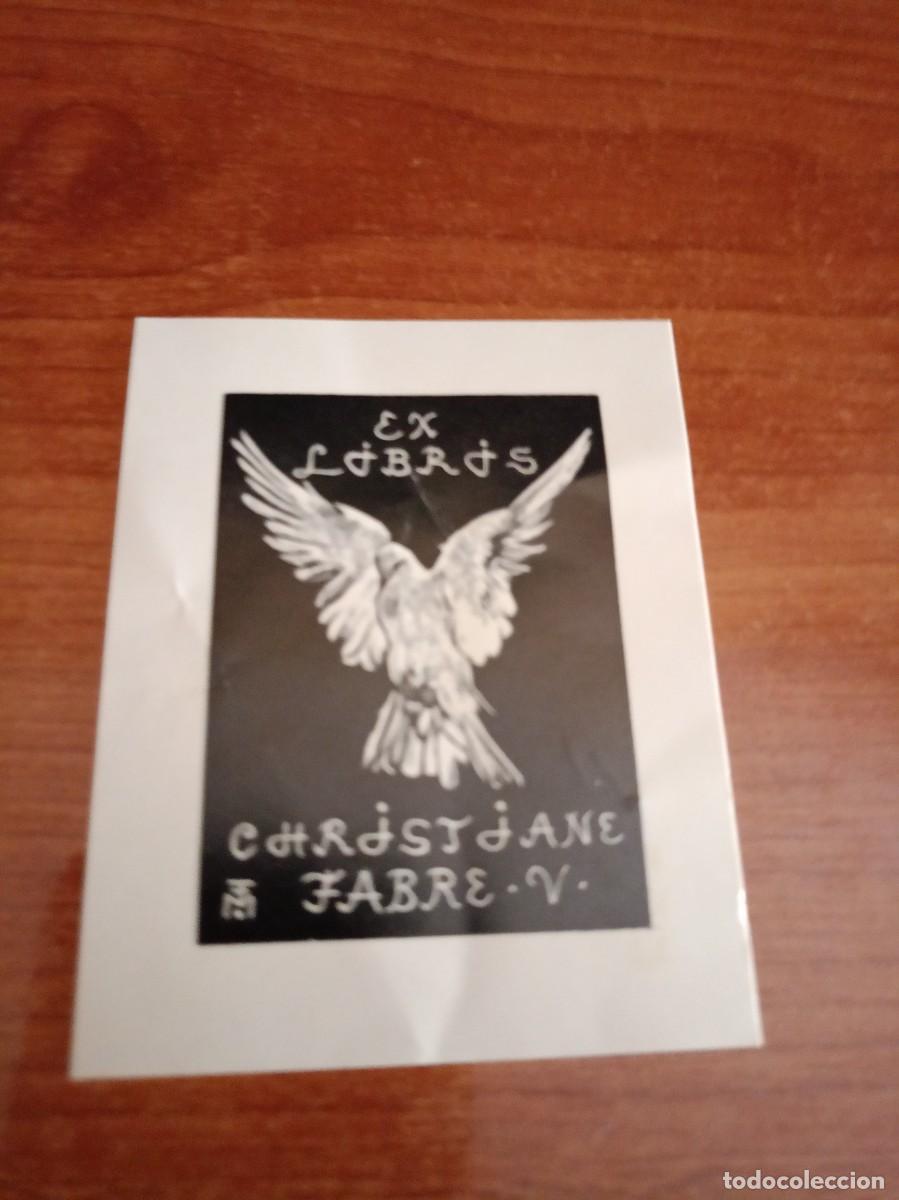 Arte: Exlibris F. MARECHAL. Paloma. Christiane Fabre