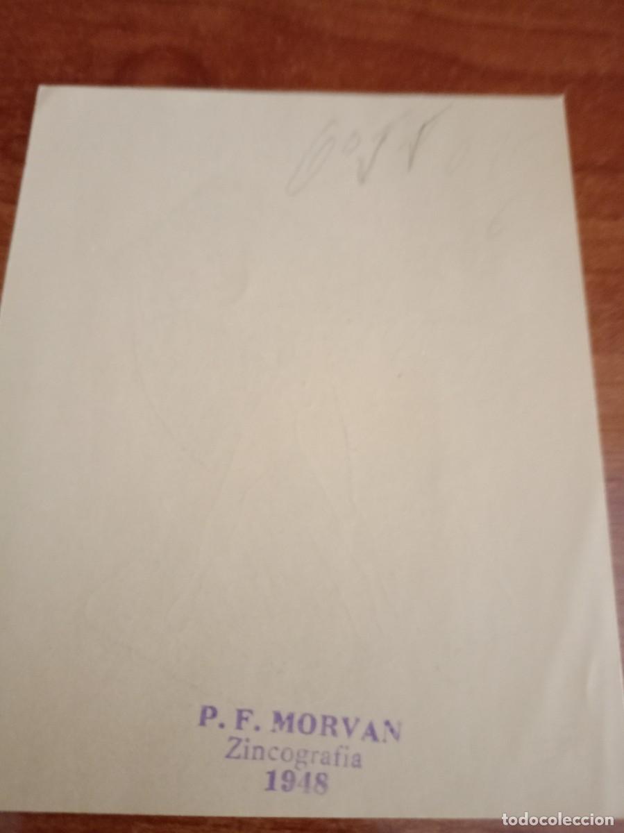 Arte: Exlibris P.F. MORVAN. Mujer desnuda. - Foto 2