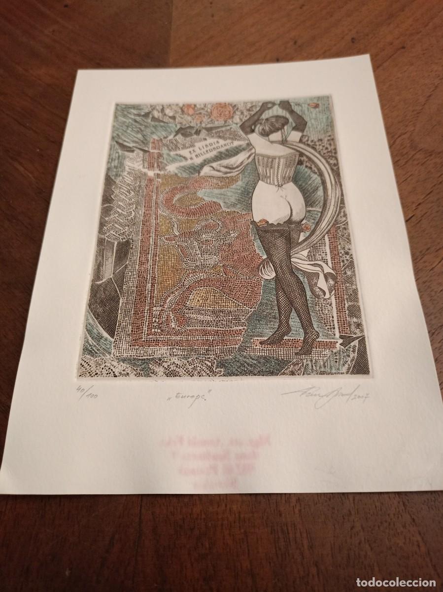 Arte: EXLIBRIS Arnold Feke para N. Hillerbrandt - Foto 1