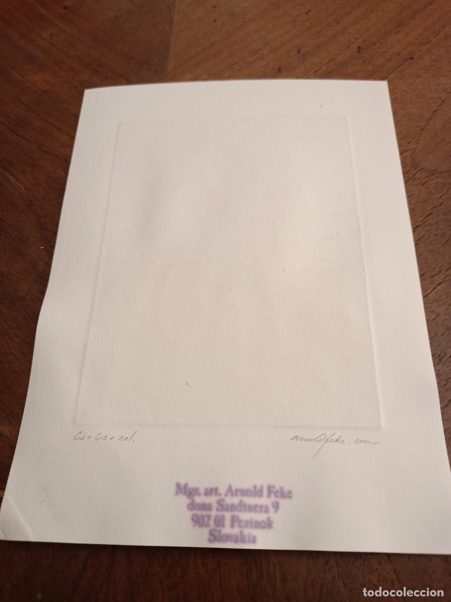 Arte: EXLIBRIS Arnold Feke para N. Hillerbrandt - Foto 2