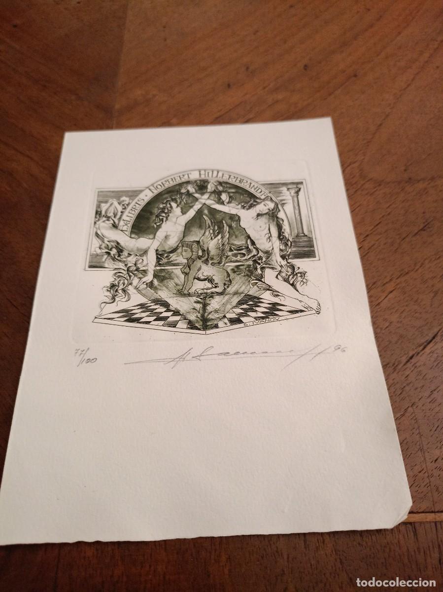 Arte: Exlibris para Norbert Hilldebrand. Firmado - Foto 1