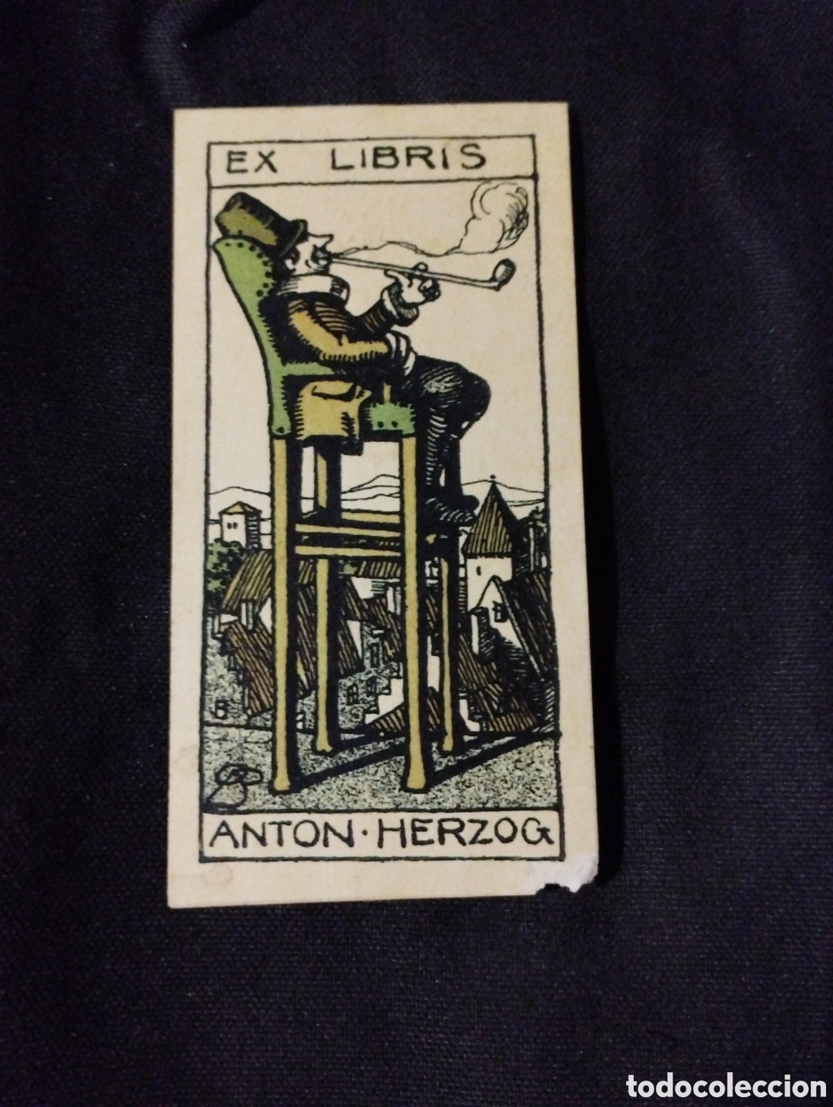 Arte: Exlibris Original Anton Herzog (c. 1920) - Otto Bl&uuml;mel