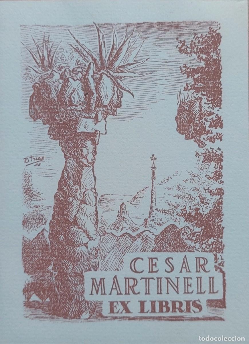 Arte: EX LIBRIS CESAR MARTINELL GAUDI PARC GUELL