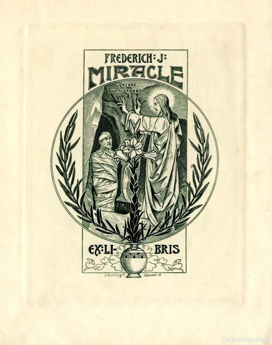 Arte: J. Renart. Ex libris Frederich J. Miracle