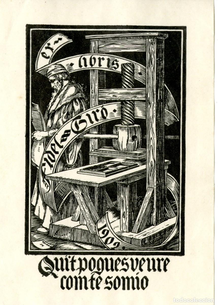 Arte: J,. Triad&oacute;. Ex Libris Fidel Giro