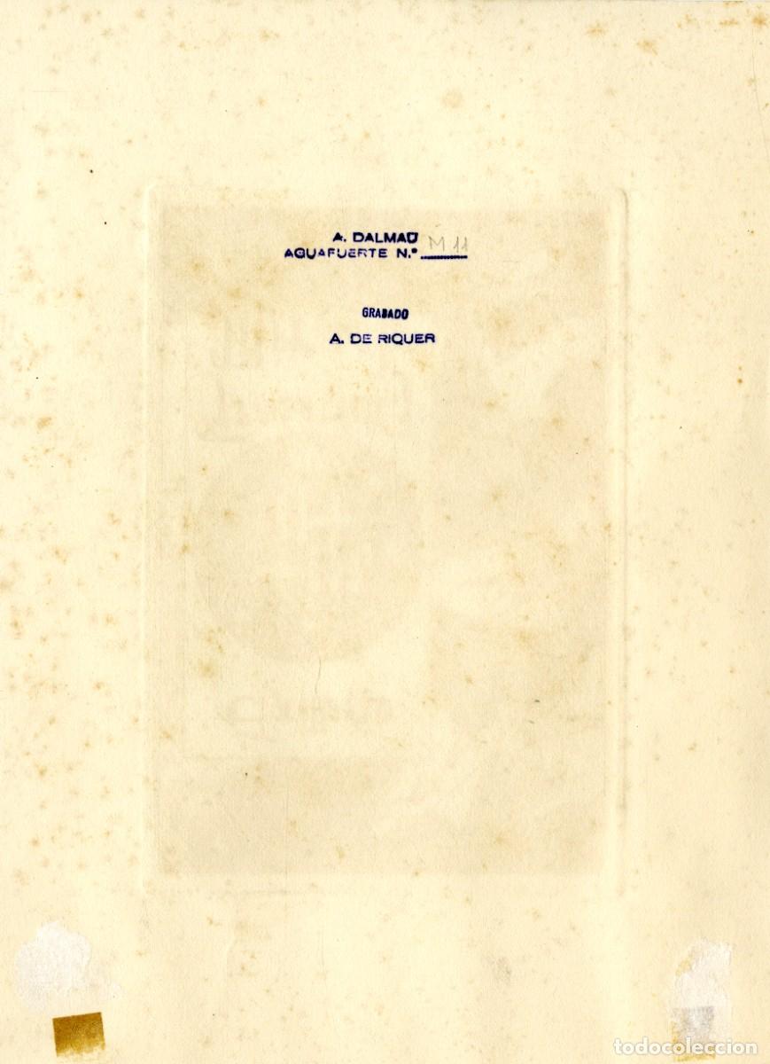 Arte: Riquer, Alejandro de. Ex libris para Frederich J. Miracle - Foto 2