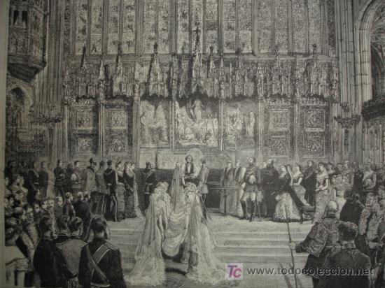 Art: WINDSOR,ENLACE DUQUE DE ALBANY Y FEDERICA ,EN CAPILLA SAN JORJE