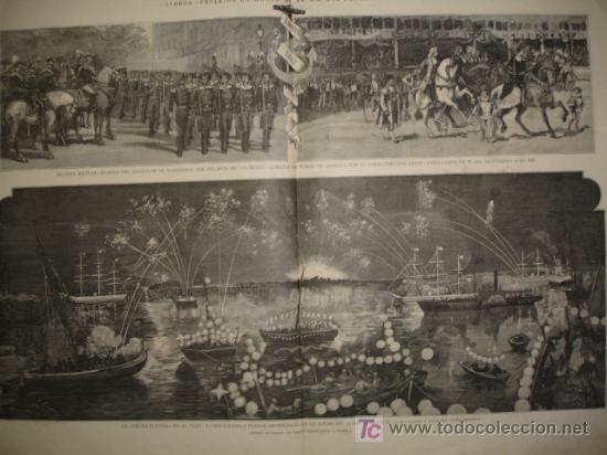 Art: LISBOA,FESTEJOS EN HONOR DE LOS REYES DE ESPA&Ntilde;A ,1882