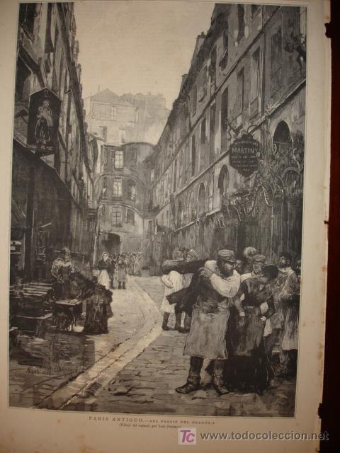 Arte: PARIS,PASAJE DEL DRAGON,1886 - Foto 1