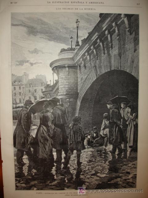 Arte: PARIS,PONT NEUF,AHOGADA