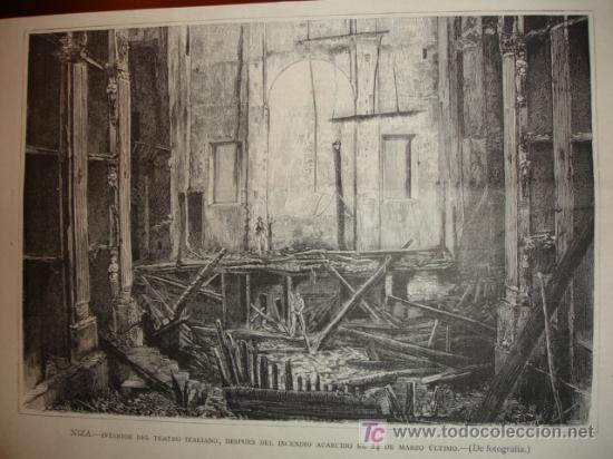 Arte: NIZA,INCENDIO TEATRO 1881