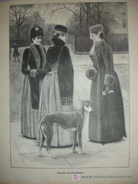 Arte: TRAJES DE INVIERNO 1890 - Foto 1