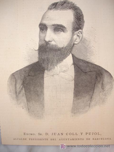 Arte: JUAN COLL Y PUJOL,ALCALDE DE BARCELONA - Foto 1