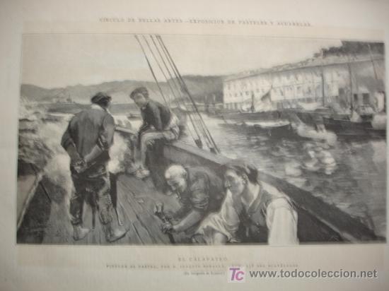 Arte: EL CALAFATEO,JOAQUIN SOROLLA - Foto 1
