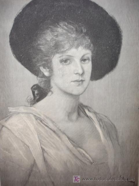 Arte: A KAULBACH,CABEZA DE ESTUDIO - Foto 1