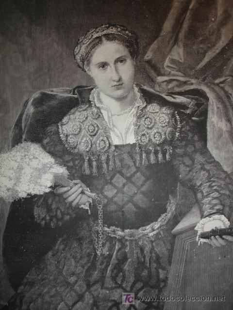 Arte: LORENZO LOTTO,DAMA SIGLO XVII - Foto 1
