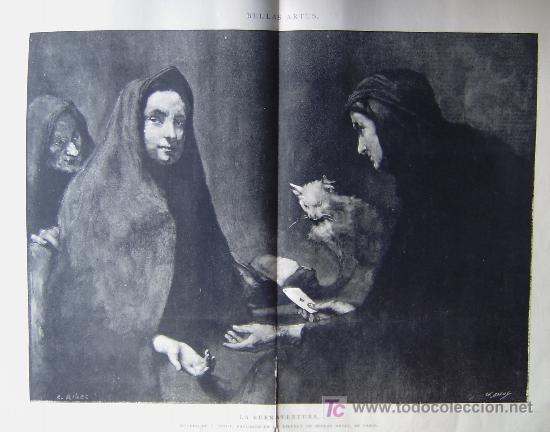 BELLAS ARTES - LA BUENAVENTURA - CUADRO DE T. RIBOT.-