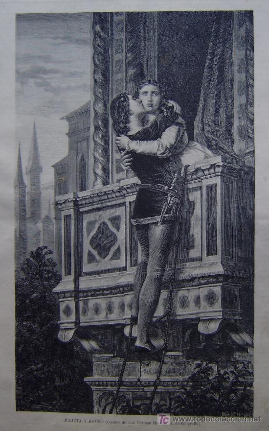 Arte: JULIETA Y ROMEO - CUADRO DE D. GERMAN HERNANDEZ.-