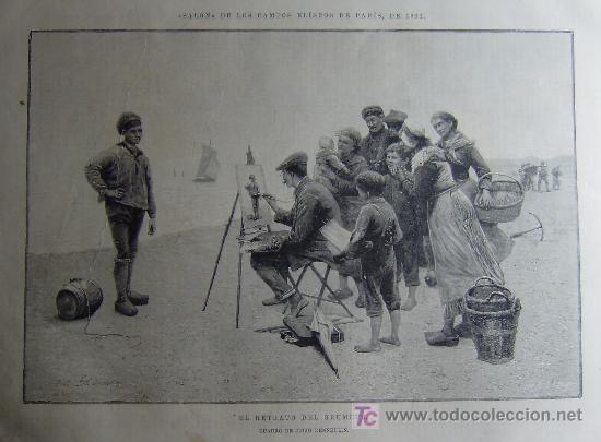 Kunst: BELLAS ARTES - EL RETRATO DEL GRUMETE, CUADRO DE JULIO DENNEULIN.-