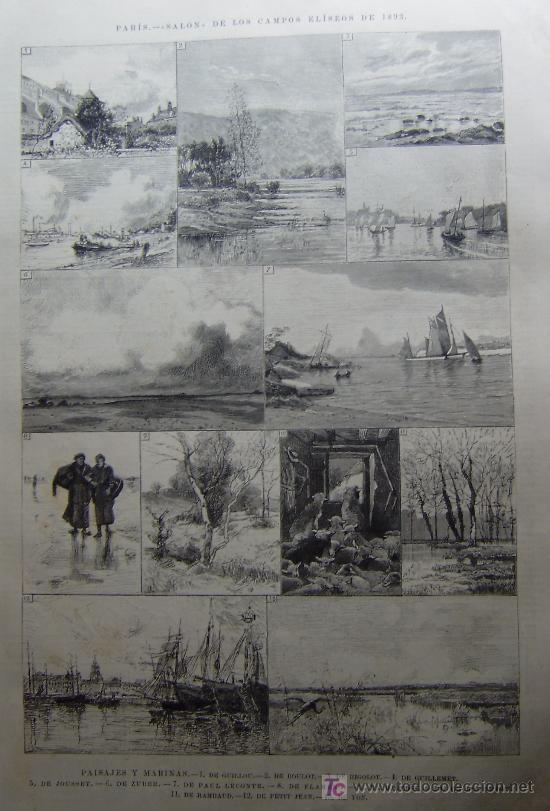 Arte: BELLAS ARTES - PAISAJES Y MARINAS (EXPOSICION DE LOS CAMPOS ELISEOS DE 1893).-