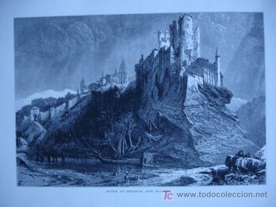 Arte: SEGOVIA,GRABADO INGLES,1892 - Foto 1