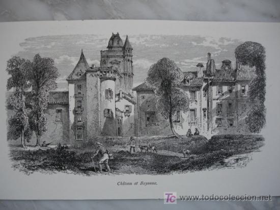 Arte: CASTILLO ,BAYONA,GRABADO INGLES - Foto 1