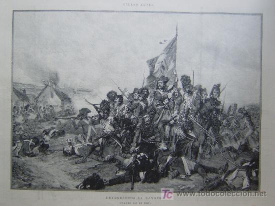 Art: BELLAS ARTES - DEFENDIENDO LA BANDERA - CUADRO DE LE DRU