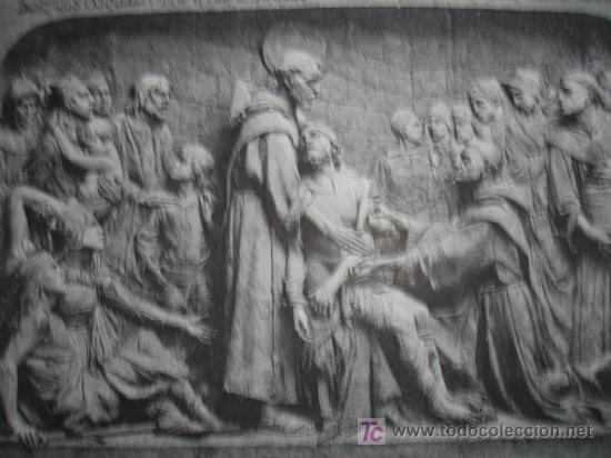 Arte: SAN FRANCISCO DE ASIS CURANDO LEPROSOS A. QUEROL - Foto 1