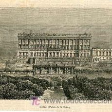 Arte: MADRID.- PALACIO DE LA REINA. AÑO 1857
