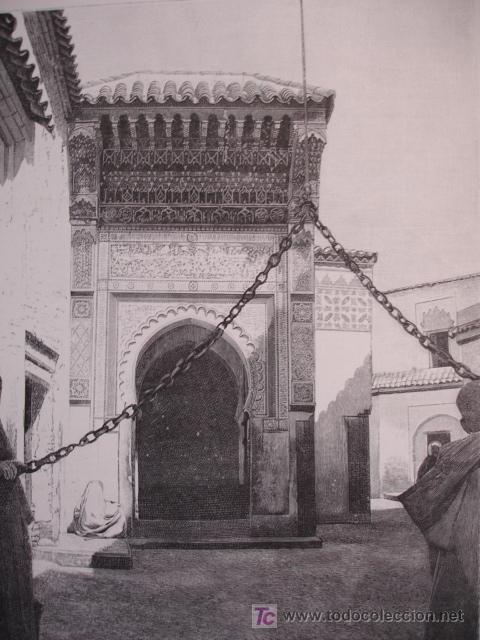 Arte: MARRAQUECH,PUERTA DE ABD EL AZIS - Foto 1