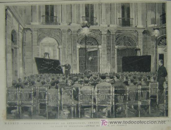 MADRID, INSTITUTO MUNICIPAL DE ARTESANOS CREADO Y DIRIGIDO POR EL ALCALDE D. ALBERTO BOSCH. ALCAZAR