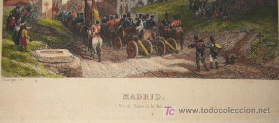Arte: ROUARGUE: GRABADO ANTIGUO DE MADRID. - Foto 3