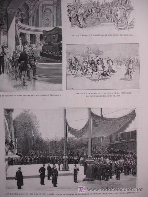 Kunst: RUSIA,EL ZAR EN FRANCIA,1896