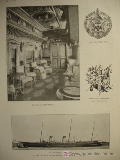Kunst: RUSIA,EL ZAR EN FRANCIA,1896