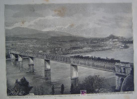 Arte: FERROCARRIL DE ESPA&Ntilde;A A PORTUGAL, PUENTE INTERNACIONAL SOBRE EL MI&Ntilde;O - DE FOTOGRAFIA FERNANDEZ SOLER