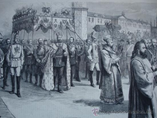 Arte: RUSIA,ZAR.ALEGANDRO III,CORONACION