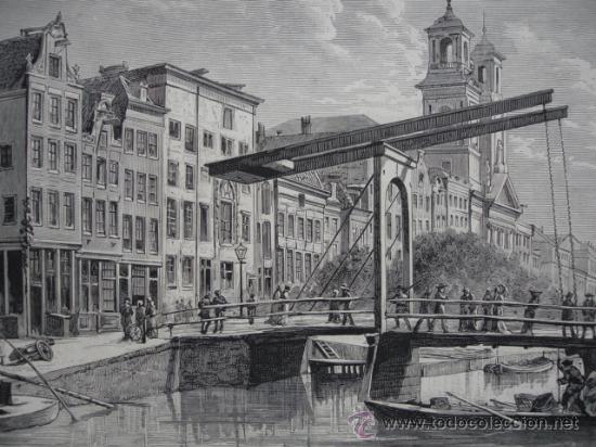 Arte: AMSTERDAM,CANAL HOUTGRAHT - Foto 1