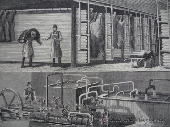 Kunst: INDUSTRIA DEL FRIO,RAOUL PICTECT,SECCION CARNES