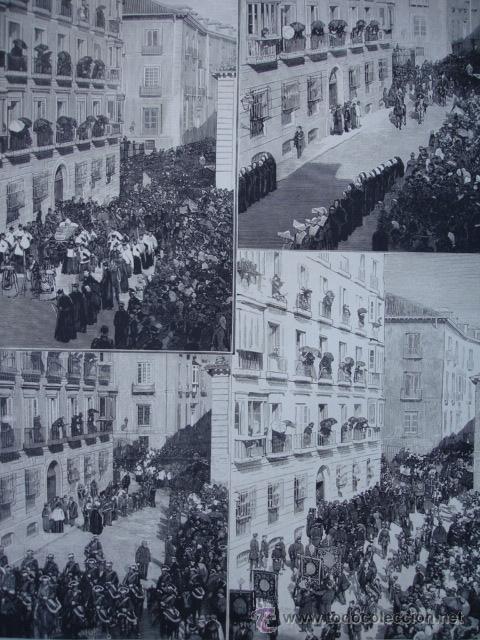 Kunst: MADRID,ASESINATO OBISPO MADRID ALCALA,ENTIERRO.PLAZA CORDON